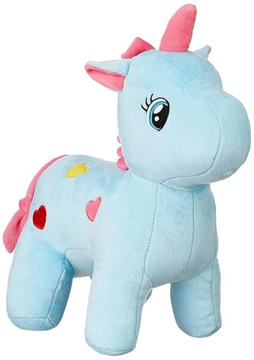 Homa Unicorn Soft Toys (Sky Blue) 25 CM - Homa Bazaar