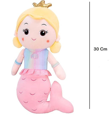 Homa Pink Mermaid Doll – Soft Plush Toy 36 CM - Homa Bazaar