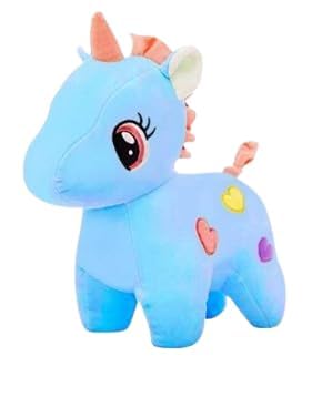 Homa Unicorn Soft Toys (Sky Blue) 25 CM - Homa Bazaar