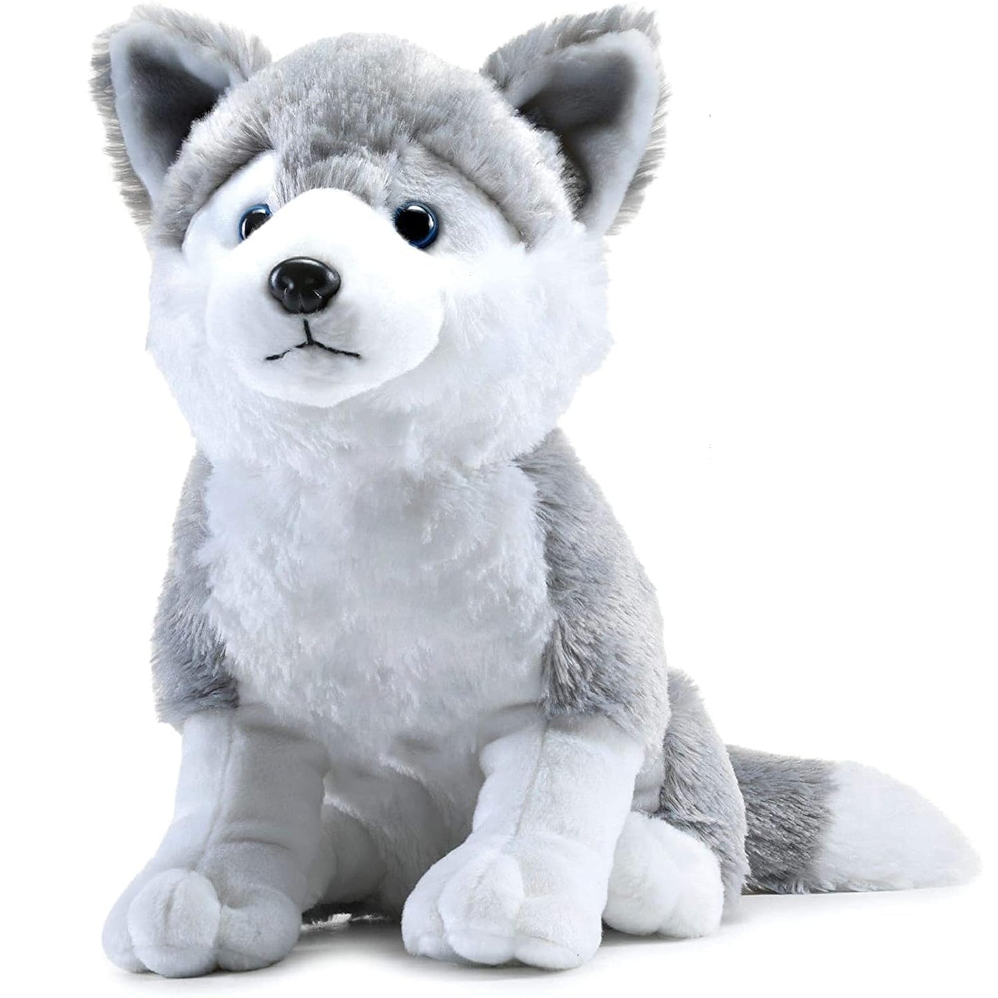 Homa Husky Dog Stuffed Animal Soft Plushie Toy | Puppy Soft Toy | Adorable Gifts for Kids and Adult | Glitter Eyes Soft Toy | Plush Soft Toys for Baby Boys and Girls Kids ( 30Cm) - Homa Bazaar