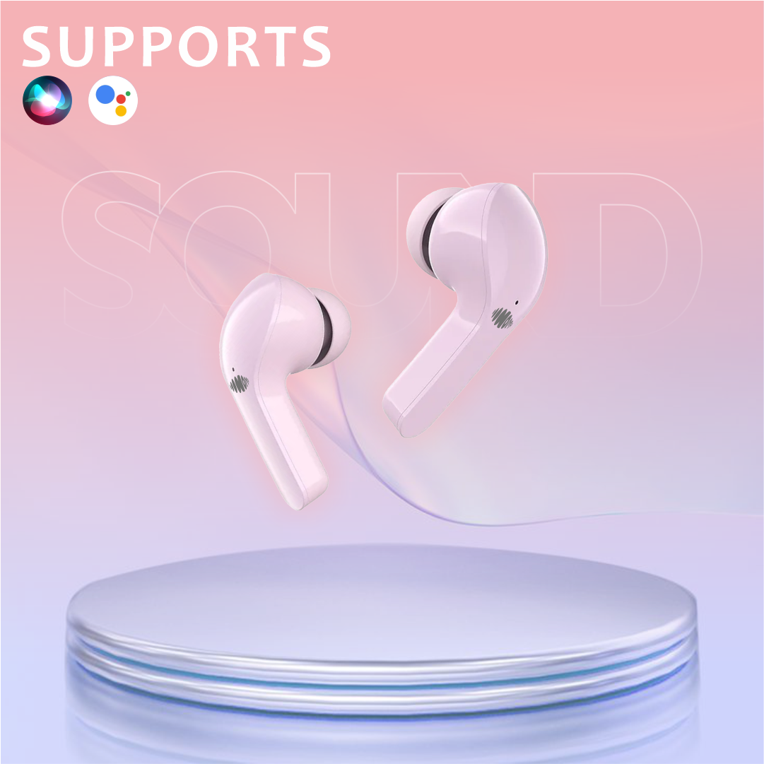 Homa Ultrapods Max Earbuds (Wireless 5.3) Pink