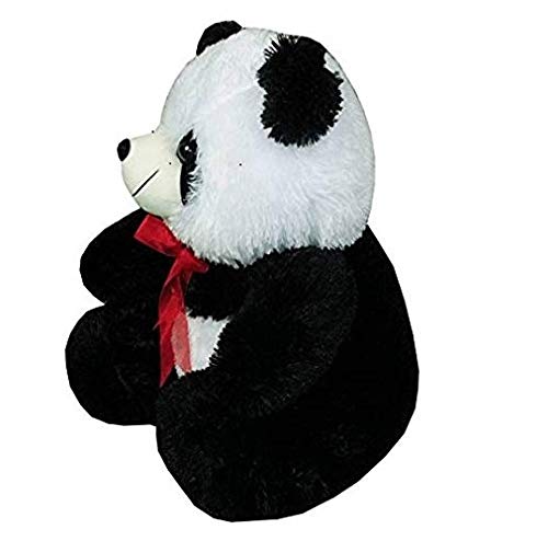 Homa panda ribbon soft toy for kids playing teddy bear 30 cm long-Black - Homa Bazaar