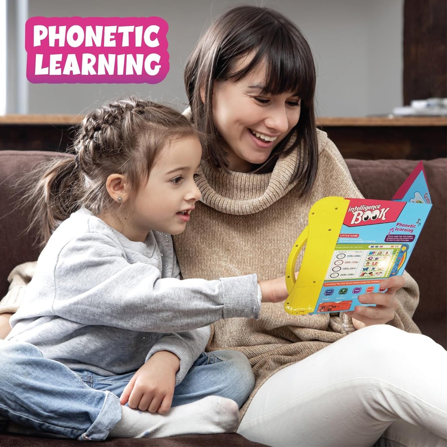 Homa Intelligence Phonetic Learning E-Book|Activity With Alphabet,Numbers,Shapes,Animals,Nursery Rhyme| - Homa Bazaar