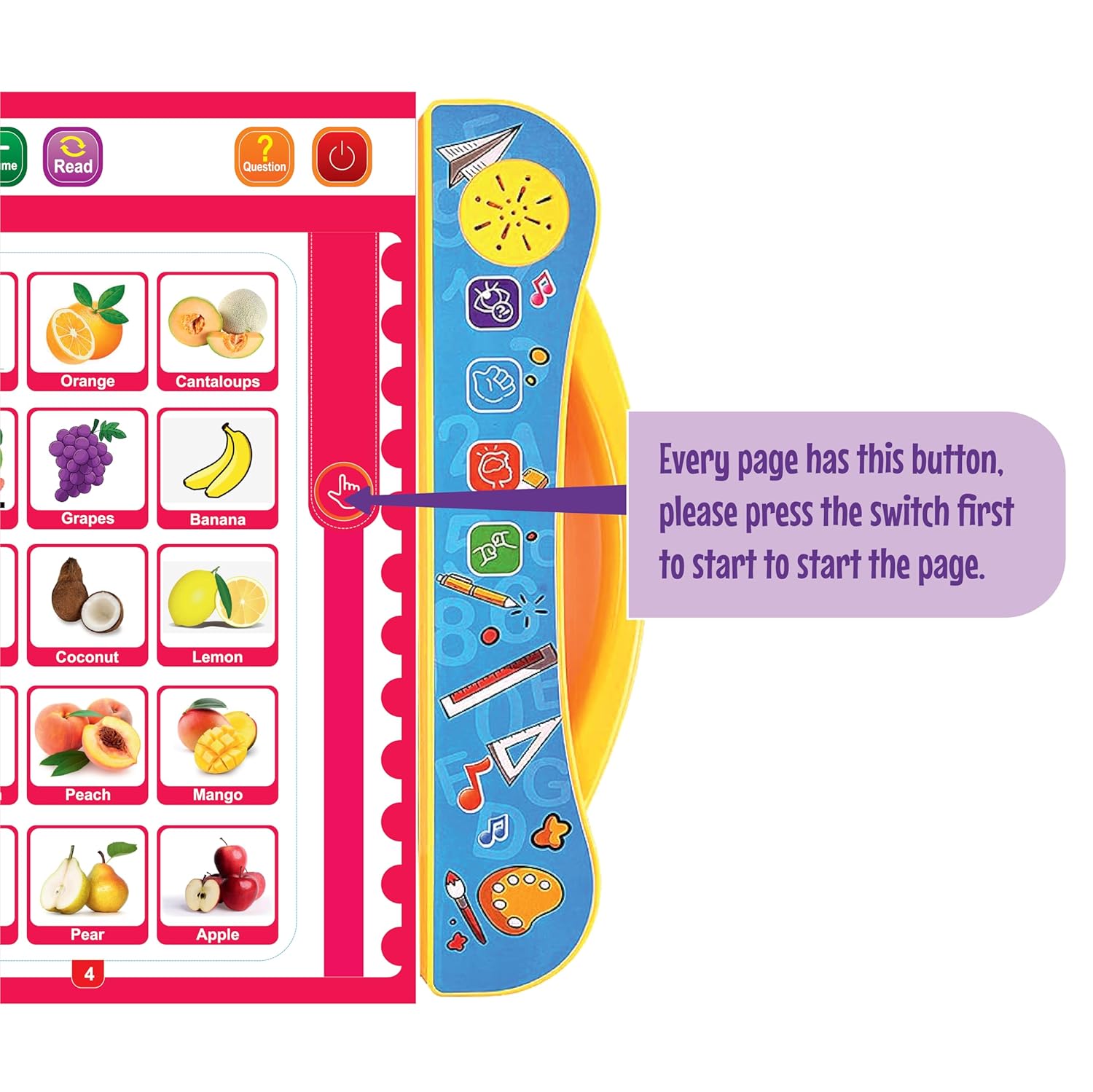 Homa Intelligence Phonetic Learning E-Book|Activity With Alphabet,Numbers,Shapes,Animals,Nursery Rhyme| - Homa Bazaar