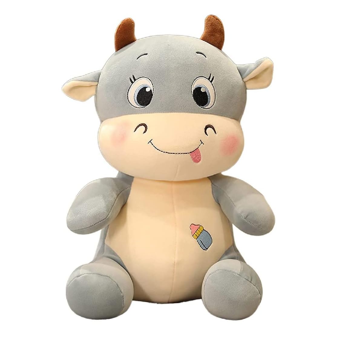 Homa Kid's Plush Stuffed Cartoon Milky Moo Amul Milk Cow Soft Toy | 32 inch - Homa Bazaar