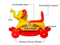 Homa 2 in 1 Baby Elephant Rider for Kids 1 - 5 Years Birthday Gift for Kids/Boys/Girls - Homa Bazaar