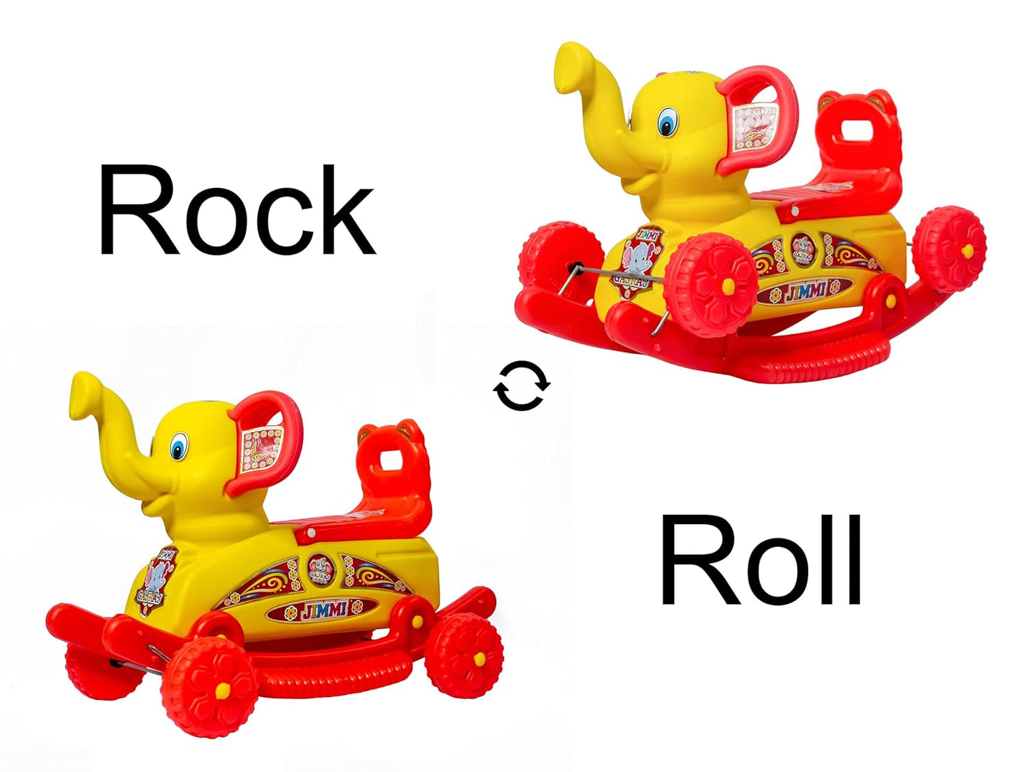 Homa 2 in 1 Baby Elephant Rider for Kids 1 - 5 Years Birthday Gift for Kids/Boys/Girls - Homa Bazaar