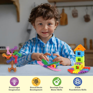 Homa 3 - in - 1 Plastic Building Blocks for Kids - Homa Bazaar