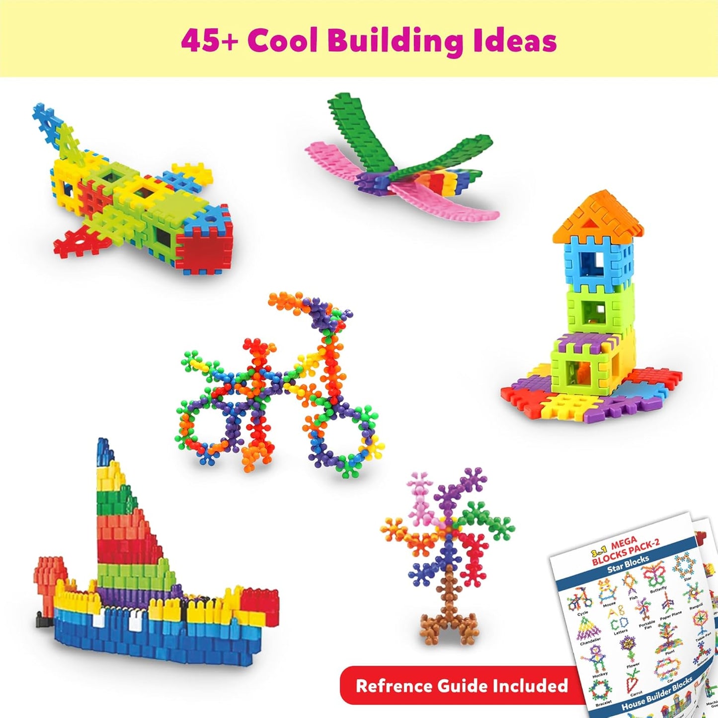 Homa 3 - in - 1 Plastic Building Blocks for Kids - Homa Bazaar