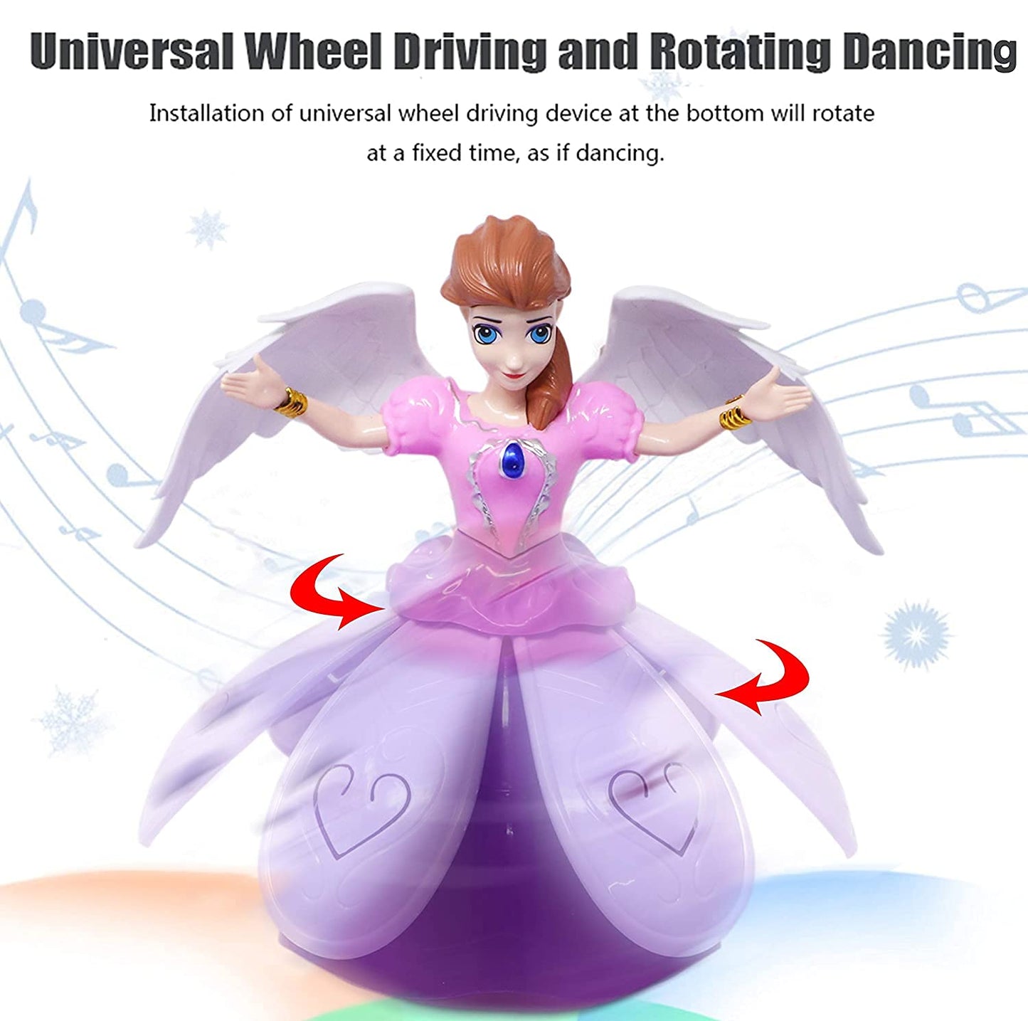 Homa Angel Girl Musical Dancing Rotating Toy - Homa Bazaar