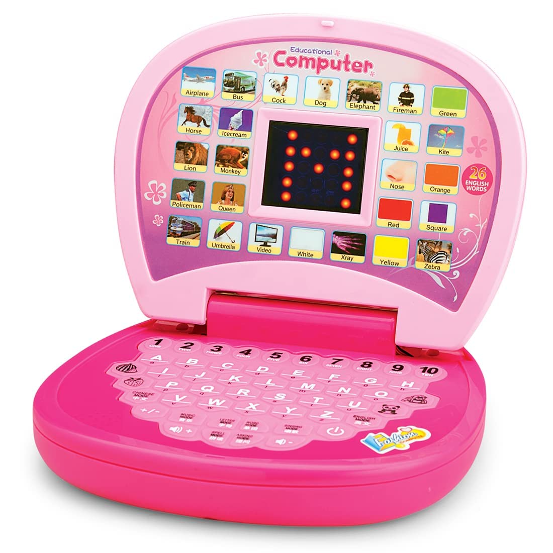 Homa Battery Operated Educational Learning Laptop Toy with LED Display and Music Effect - Homa Bazaar