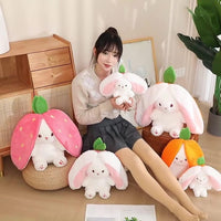 Homa Bazaar Reversible Bunny Rabbit with chain, Soft Stuffed Toys 28CM - Homa Bazaar