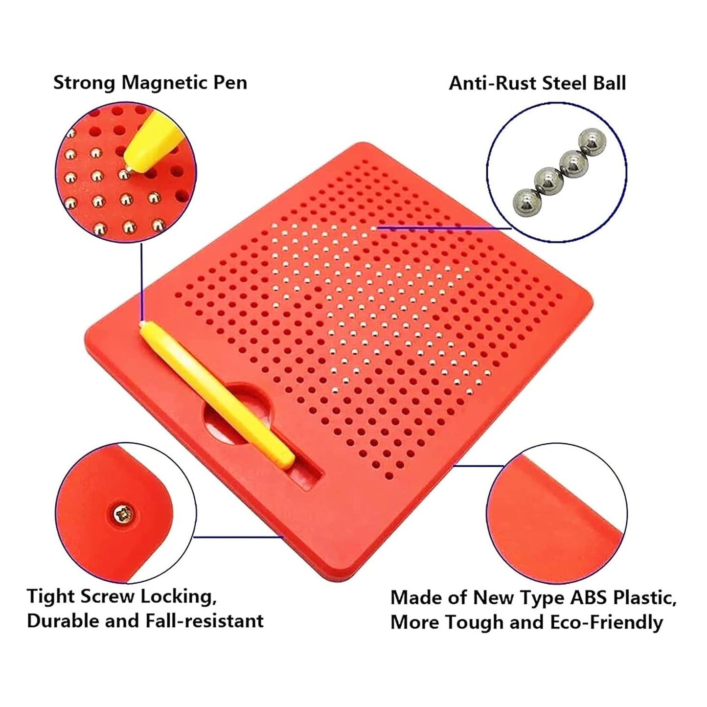 Homa Creative MagPad Play Magnetic Drawing Board - Erasable Doodle Writing Pad for Kids - Homa Bazaar