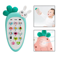 Homa Cute Teether Rabbit Musical Phone Toy for Kids - Homa Bazaar