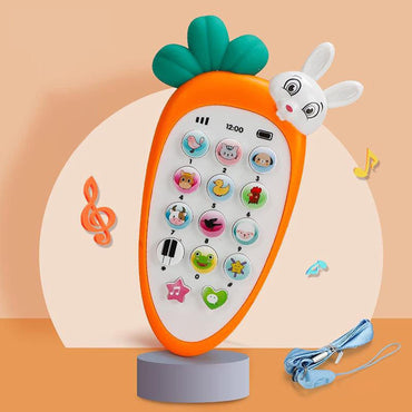 Homa Cute Teether Rabbit Musical Phone Toy for Kids - Homa Bazaar