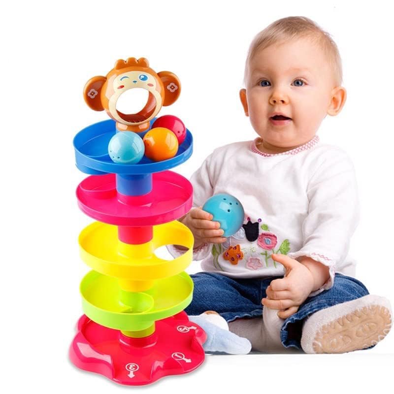 Homa Ramp Roll, Ball Drop and Roll Swirling Tower for Toddler - Homa Bazaar