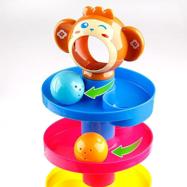 Homa Ramp Roll, Ball Drop and Roll Swirling Tower for Toddler - Homa Bazaar