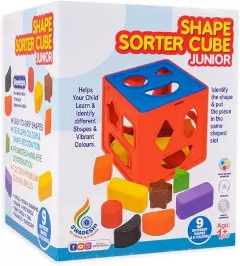 Homa Shape Sorter Cube JR - Homa Bazaar