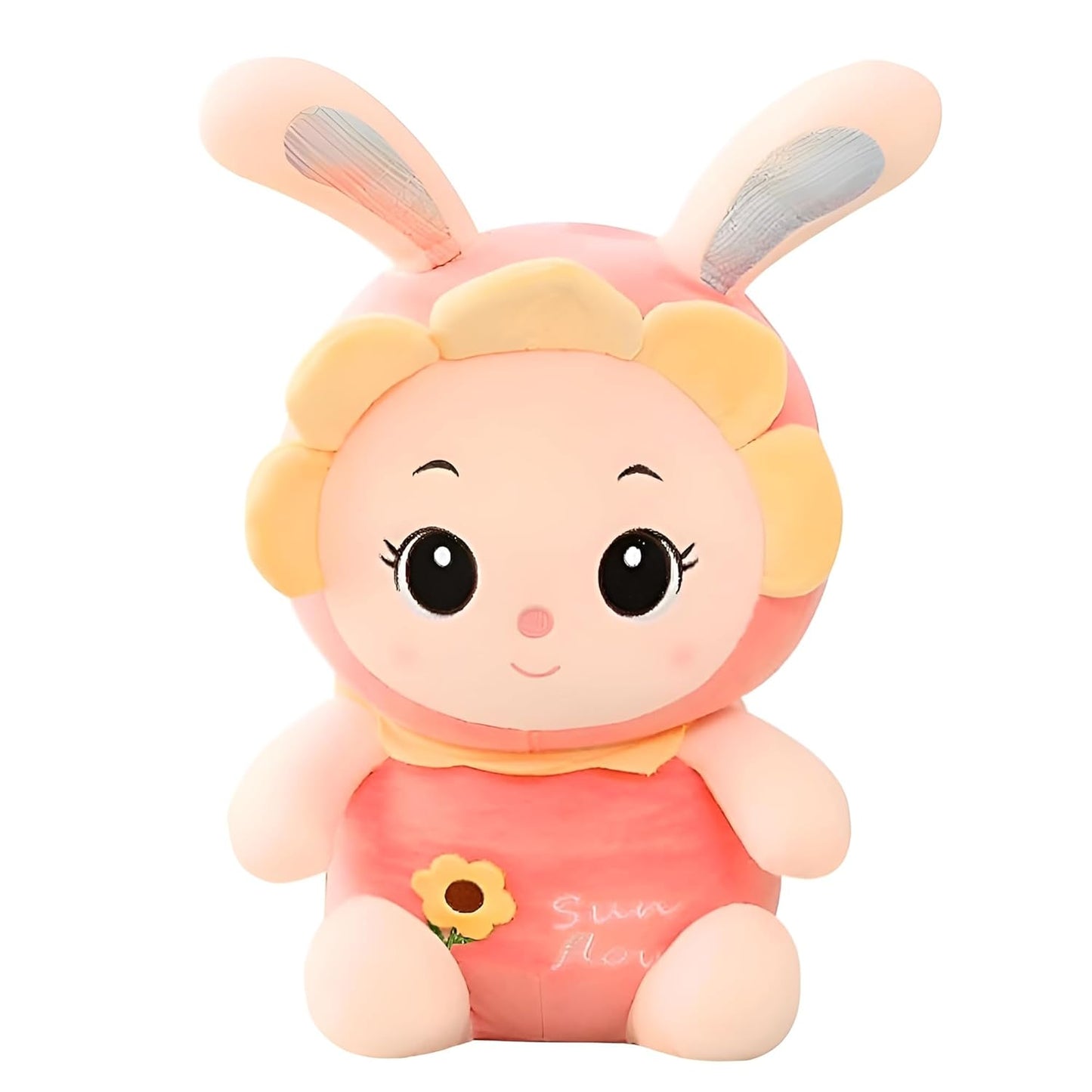 Homa Sunflower Bunny  for Baby Girls | Gift Toys for Kids Pink 32 Cm - Homa Bazaar